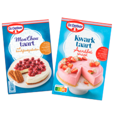 Dr. Oetker kwark- of monchoutaart